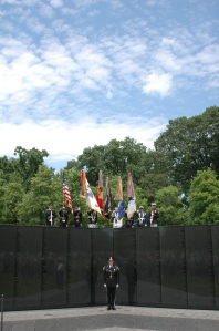 Presentation of Colors at the annual Memorial Day Ceremony at The Wall